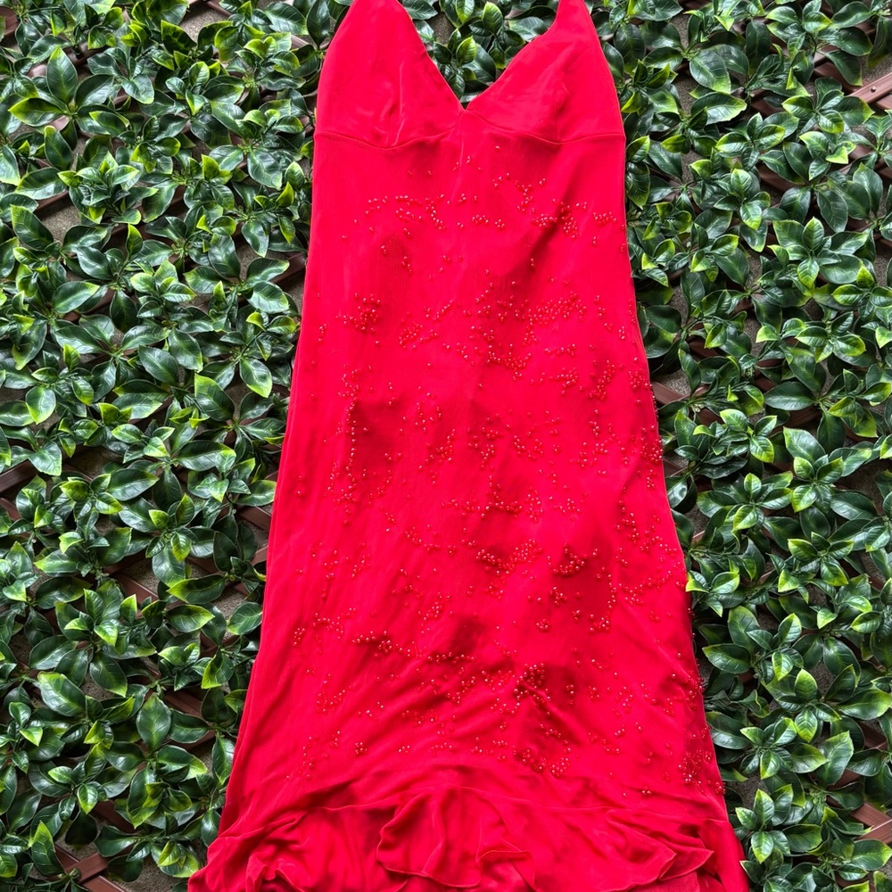 Chic Backless Red Dress